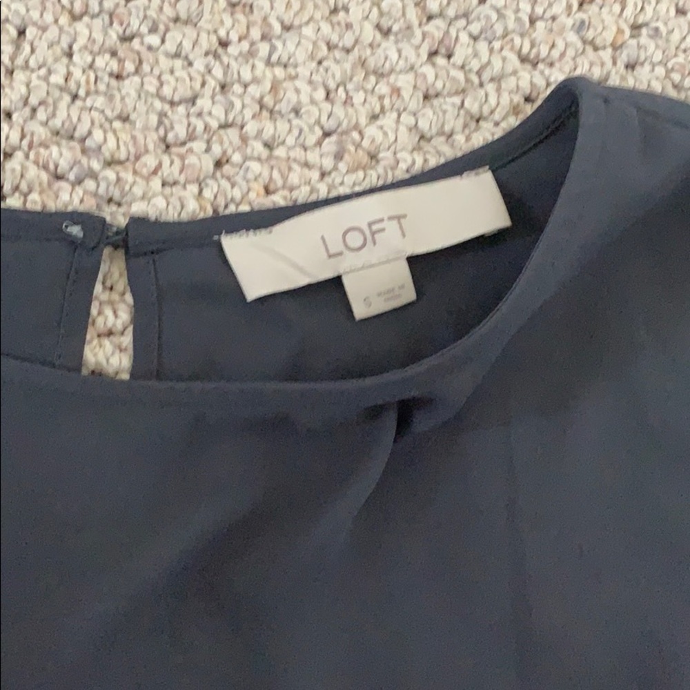 Loft Gray Blouse - image 3